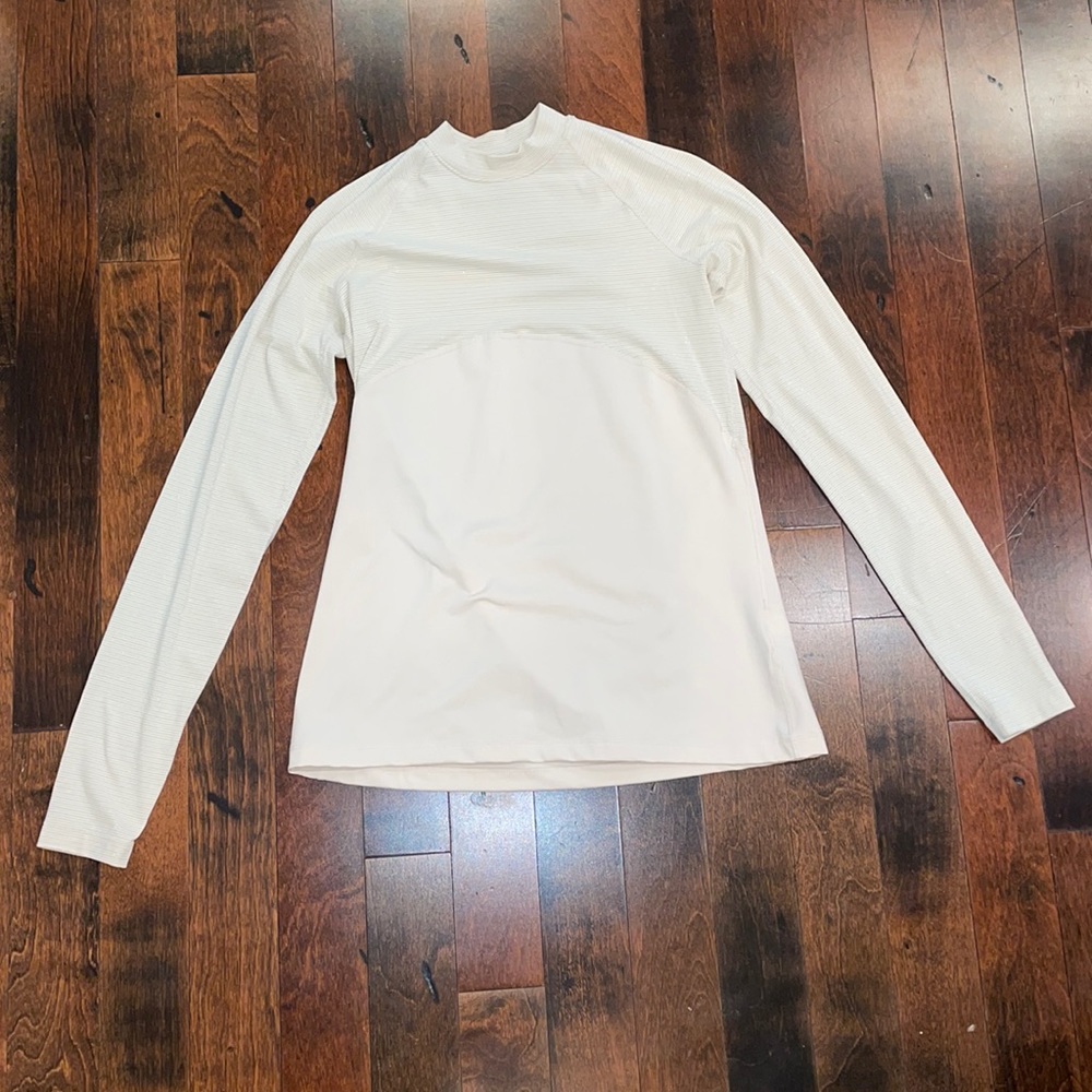 Nike women’s drifit long sleeve off white/ cream NEW - size M